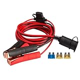 Schutz: Mit Sicherungshalter und Messersicherung. Schützen Sie Ihr Fahrzeug und Ihr Elektrogerät vor Kurzschluss, Überlastung, Ausblasen durch instabile Spannungsbits / plötzlich hohe Ampere. Vervollkommnen Sie für Auto- oder Stromunterstützung.
