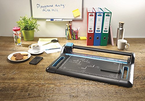 Avery A3 P460 Precision Trimmer Paper Cutter, Black and Teal