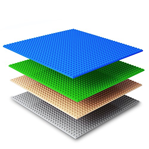 4 piezas de base plancha para classic construir game plastico bases placa 25 x 25 cm