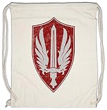 Gewicht: 140 g/m² Urban Backwoods Silver Spar Squadron Patch Turnbeutel Sporttasche