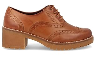 Pitillos - Zapato Oxford con tacón en Piel 20221 para: Mujer