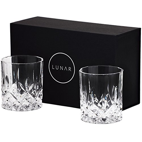 Kristall Whiskeyglser Von Lunar Oceans Set Von 2 Blei Frei Glser In Geschenkverpackung