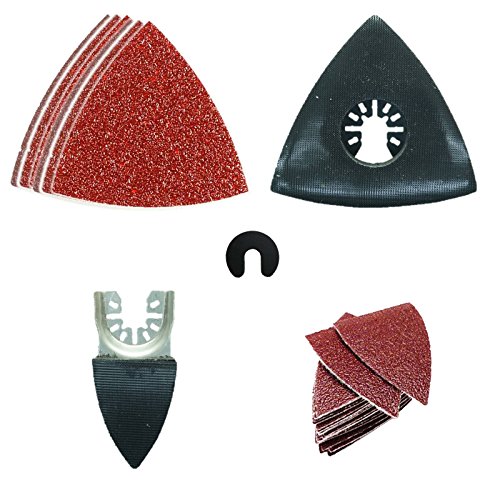 44 x Topstools Drfaka44ska Fast Fit Kit de ponçage pour Dremel MultiMax Multi-max Mm20, MM30, Mm40 et Mm45 Multitool Outil multifonction Accessoires