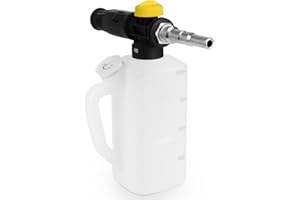 DERASL Snow Foam Lance Foam Cannon for Nilfisk Alto/KEW/WAP/Kranzle Series,1L Foamer Bottle with Adjustable Soap Sprayer Nozzle,Foam Gun for High Pressure Washer