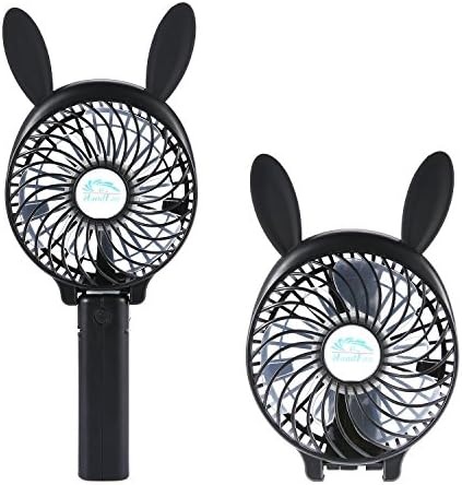 GloryShine Mini Portable Handheld Fan Battery Rechargeable Cooling Fan Electric Personal Fan Foldable Desktop Fan for Home and Travel (Style 2)