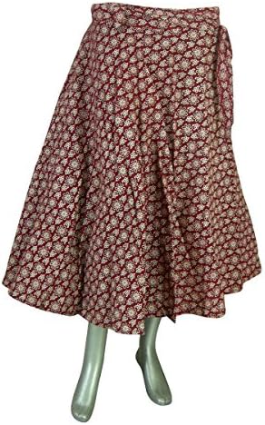 Indian Cotton Clothing Designer Wrap Around Skirt Dresses for Girls
