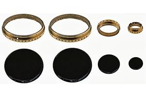 FIGEVIDA 1 SERIE Lofra gas de cocina quemador Piattini anillos de latón + 8 PCS.2 Gran cocina