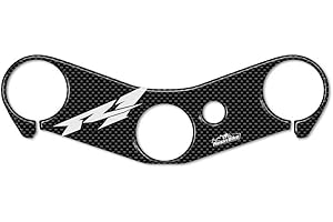 Resin Bike Autocollant Moto Compatibles avec Yamaha R1 2004-2006. Protection Colonne de Direction Contre Les Chocs et Les Éraflures. Autocollant 3D Résinés pour Plaque de Fourche