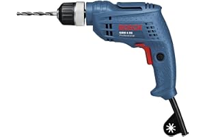 Professional borrmaskin GBM 6 RE (märkeffekt 350 W, borr-Ø trä 15 mm, borr-Ø stål 6,5 mm, snabbchuck 10 mm, i kartong)