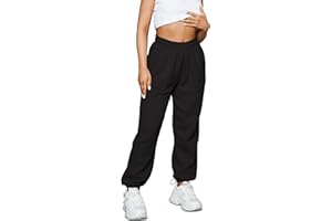 NetSetUK Women's Jogging Bottoms with Zipper Pockets Elastic Waist Regular Fit Women Joggers Tracksuit Bottoms Tapered Leg Sweatpants for Running Workout Casual Lounge Wear