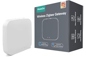 MoesGo Tuya ZigBee Smart Gateway Hub Home Bridge Inalambrico Smart Life, para Automatización del Hogar, Zigbee Bridge, con Función de Mesh