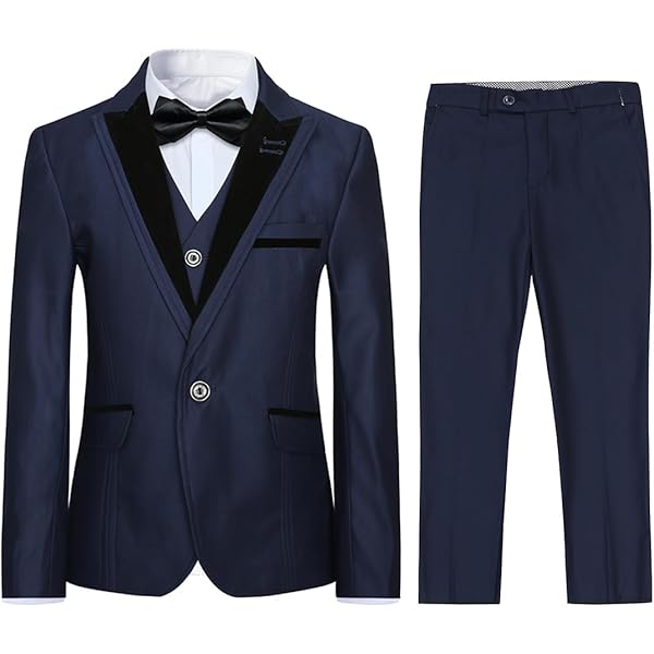 LOLANTA Fluwelen pak voor jongens, 4-delig Page Boy formele smoking bruiloftspak, kinderen gala feestpakken set voor jongens blazer broek shirt vlinderdas outfit, 7-8 jaar LOLANTA Fluwelen pak voor jongens, 4-delig Page Boy formele smoking bruiloftspak, kinderen gala feestpakken set voor jongens blazer broek shirt vlinderdas outfit, 7-8 jaar