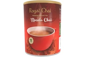 Royal Chai | Masala Chai Sweetened Taste Tub | 6 x 400g Tubs | Premium Instant Chai | 6 Pack Case