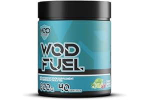 HELLENIA WOD Fuel Intra Workout Supplement for Functional Fitness - Cluster Dextrin, Citrulline, Taurine, BCAA's, Glutamine, Electrolytes - Workout Fuel by WOD Powders - 600g (Cherry Limeade)