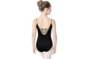 TANZDUNSJE Body Danza classica Donne Bambina, Body da balletto Canotta Body Ginnastica Leotards con Spalline Regolabili