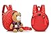 Panlom® Baby Toddler Safety Harness Backpack Lovely Bear With Rein Strap Walker-RED