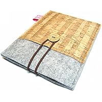 eBook Reader eReader Hülle Wollfilz Filz + Kork Natur, Maßanfertigung