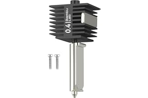 UNITAK3D Original Bamboo Lab A1/A1mini Hotend 0,4mm High Temp&Fast Speed Buse en Acier Trempé +Bloc Chauffant Structure Intégrée Compatible with Bambu Lab A1&A1 Mini Imprimante 3D