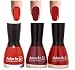 Fashion Bar Nail Polish in Dark Brown, Red Shades Pack of 3 in 27 ml RS.185.00