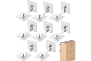 FKWKUW 8 Paquets Protections Anti-Basculement pour Meubles,Ancrage De Meubles Mural pour Sécurité Bébé Anti-Basculement,Anti-Basculement Ancrages Kit pour Protection des Bébés Et Animaux
