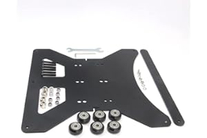 Zeberoxyz - Kit di piastra modulare per carrello a Y, 260 x 260 x 3,5 mm, per profilo in alluminio da 2040 V, per stampante 3D CR-10s (260 x 260 x 3,5 mm)