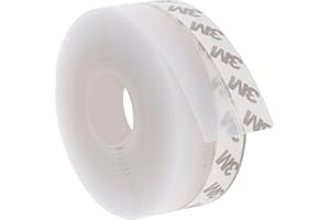 SRUMVOAT Draft Excluder for Doors, 10 m Longer Silicone Seal Door Strip Bottom, Standard 35 mm, Waterproof Self Adhesive Weather Stripping, Windproof, Dust Proof, Soundproof, Insects Proof for Years of Use