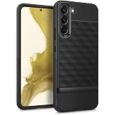 Spigen Caseology Galaxy S22 Plus ile Uyumlu Kılıf Parallax Dokulu Y&uuml;zey Tasarım Siyah Kapak - ACS03973 (Spigen TR Garantili)