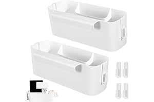 qhklew Bettablage Zum Einhängen, Hängebett Organizer Aufbewahrungskorb, Nachttisch Bett Bettablage Betttasche Boxen mit 2 Abnehmbarer Haken für Büro, Schule, Zuhause, Wohnheim, Etagenbett