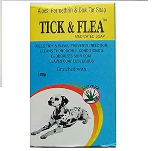 2 Pcs Of Tick And Flea Dog Soap 100 gm