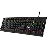 MSI GG FORGE GK300 RED TR GAMING KEYBOARD MEKANİK RED SWITCH RGB BACKLIGHT