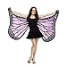 Produktbild SEWORLD Frauen 147*70CM Weiche Gewebe Schmetterlings Flügel Schal feenhafte Damen Nymphe Pixie Halloween Cosplay Weihnachten Cosplay Kostüm Zusatz