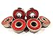 Produktbild 8 x rot abec 9 608 (8 x 22 x 7 mm) RS PRO Riders Skate Kugellager Skateboard Roller