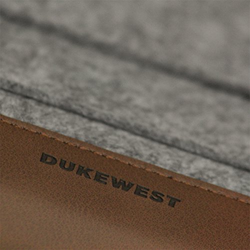 DUKEWEST 13,3 Zoll Tasche Hülle Sleeve Premium Filz Handmade für Macbook Pro / Air Laptop Notebook Ultrabook Surface Book iPad Pro 12,9″ - 7