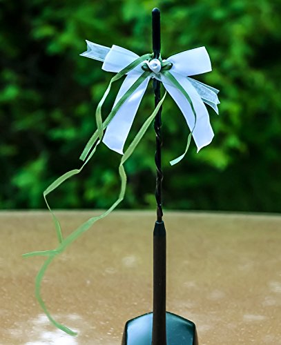 10 Antennenschleifen weiß / grün