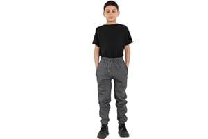 reshmena® Kids Boys Girls Children’s School Joggers Pants Sports Fleece PE Joggers Trouser Jogging Tracksuit Kids Sport Gym wear Casual Trouser