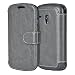 Produktbild Mulbess Samsung Galaxy S3 Mini hülle Grau,Ledertasche für Samsung Galaxy S3 Mini Tasche Leder