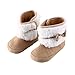 Itaar Baby Toddler Newborn Infant Bowknot Antiskid Warm Magic Tape Suede Prewalker Cute Lovely Soft Crib Shoes Boots