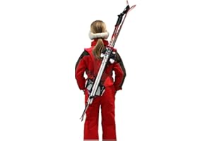 Wantalis Jeunesse unisexe Skiback Porte skis et batons, Rouge Enfant, Enfant EU