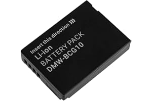 Amsahr Digital Replacement Camera and Camcorder Battery for Panasonic DMW-BCG10, DMWBCG10E