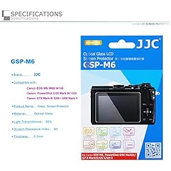 PROfoto.Trend/JJC Protector de Pantalla LCD de Cristal Líquido óptico para Canon EOS M6 /PowerShot G5 X/ G7 X Mark II/ G9 X / G9 X Mark II