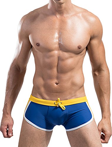 Ateid Bañador de Natación Boxer para Hombre Azul Oscuro XL