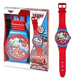 Disney Wanduhr Lightning McQueen | 92 cm Cars | Kinderzimmer | Uhr Analog