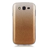 Hülle Galaxy Grand Neo Plus i9060,Galaxy Grand Neo Plus Hülle,Galaxy Grand Neo Plus Schutzhülle,Felfy Ultra Slim Ultradünn Case Soft Gel Weich Flexibel TPU Silikonhülle mit Bling Sternchen Gradient Farbe Design Protective Scratch Resistant Bumper Handytasche Case Back Cover für Samsung Galaxy Grand Neo Plus GT-i9060 [Golden] + 1x Silver Stylus+ 1x Bling Dust Plug [Zufällige Farbe] - 4