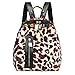 Produktbild Jamicy  Rucksack, Star, Fashionista, Network Red, Umhängetasche, Damen Cord Leopard Print Schultasche Satchel Travel Umhängetasche für Weihnachten/Geburtstag/Geschenk (Beige)