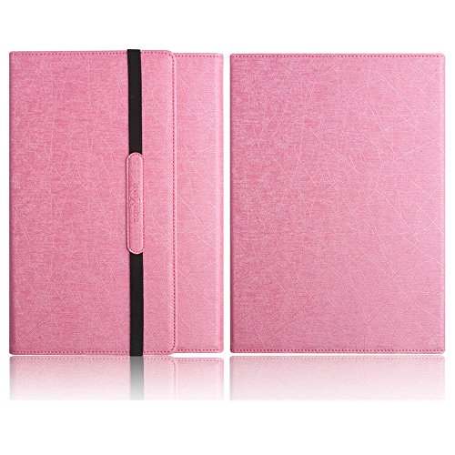 Boriyuan Tastatur und Schutzhülle für Samsung Galaxy Tab SM-T580 T581 T585 10,1 Zoll / 25,7 cm, Hintergrundbeleuchtung in 7 Farben, abnehmbar, flach, dreifach faltbar, PU-Leder, kabellose Bluetooth-Tastatur, UK-Tastatur-Layout (QWERTY), Gebrauchsanweisung in englischer Sprache - 2