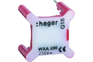 voyant pour interrupteur - 230v - rouge - hager gallery wxa691