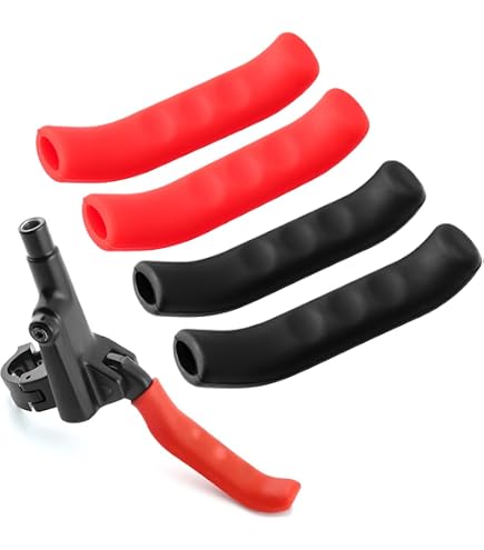 Housses En Silicone Pour Poignées De Frein VTT - Antidérapantes, Protection Doigts, 6 Couleurs - 4