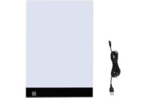 Evilandat A4 LED Leuchtplatte Leuchttisch, A4 LED Copy Board mit USB-Kabel, Einstellbare 3 Helligkeitsstufen, Light Licht Pad für Entwerfen, Zeichnung, Animation, Skizzierung