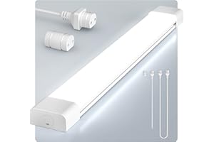 ‎STEO Anten LED Feuchtraumleuchte 120cm | 36W Feuchtraumlampe | Kalteweiss 6000K 4000LM Werkstattlampe | IP65 Wasserfest Wannenleuchte | Wasserdicht Kellerleuchte für Büros Keller Werkstätten Garage