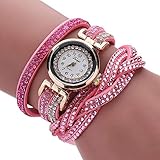 TianWlio Armbanduhren Damen Mode Luxus Kristall Frauen Gold Armband Quarz Armbanduhr Strass Uhren